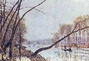 Alfred Sisley Ufer der Seine im Herbst USA oil painting artist